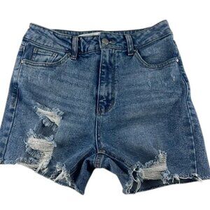 Tinseltown Shorts High Rise Distress Juniors Size 7